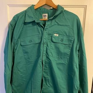 Lee brand XL turquoise work shirt